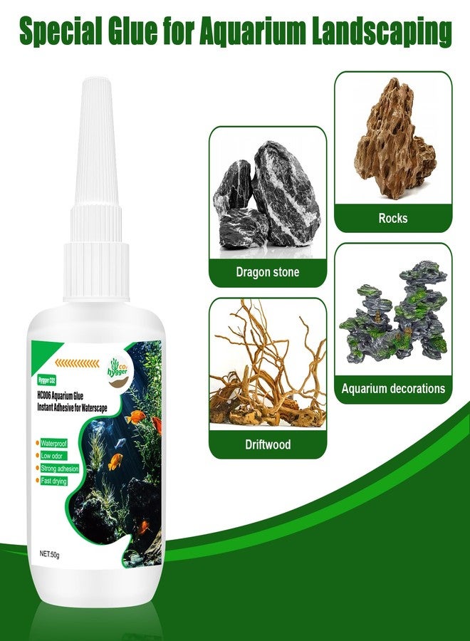 Hygger CO2 Special Aquarium Liquid Glue for Fish Tank Landscaping, Aquarium Safe Instant Glue for Driftwood, Rocks, Stones,Build Beautiful Waterscapes,Cannot Be Used for Aquatic Plants or Corals - Image 4